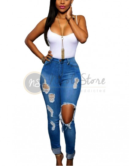 Jeansi Albastri LC78644